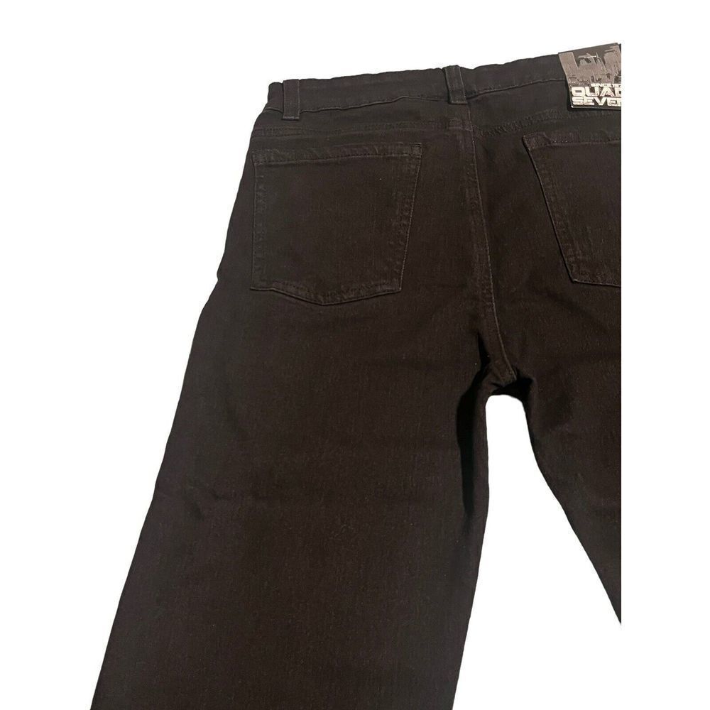 Quad Seven Boys Black Stretch Skinny Jeans Size 8 - Picture 8 of 13